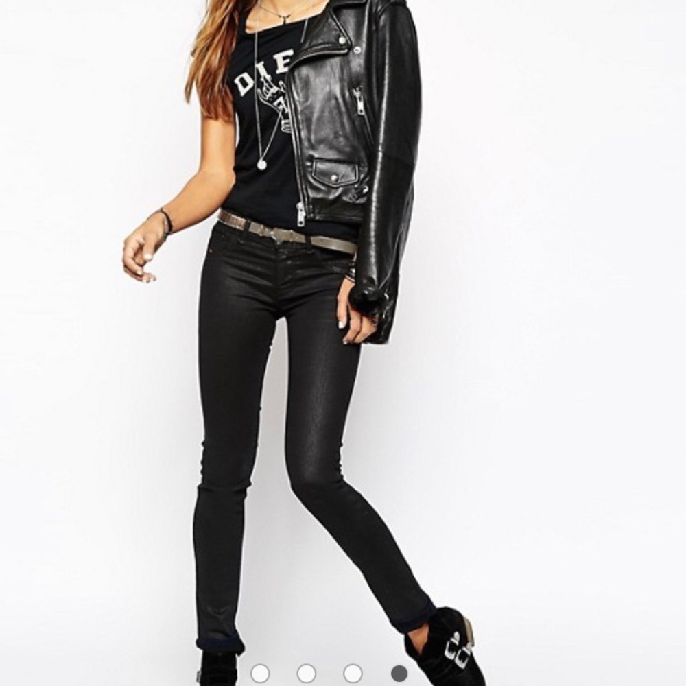 Diesel Livier Coated Indigo Skinny Jegging Jean 27